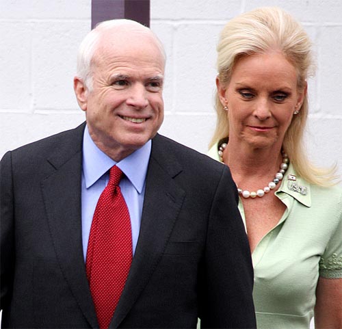 john mccain family. -John McCain, after being
